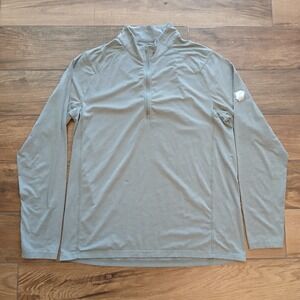 Travis Mathew Pullover Mens Large Gray Golf Quarter Zip LIghtweight Stretch
